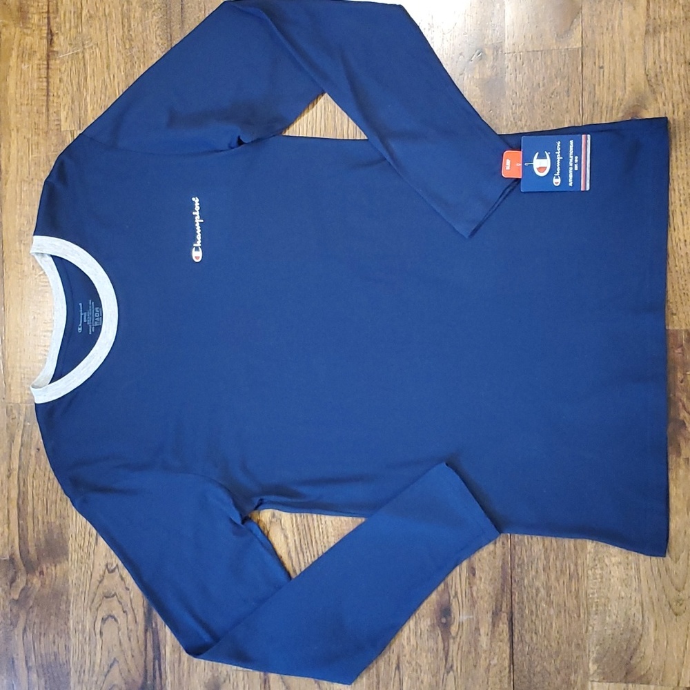 Mens Champion navy blue sleep/lounge shirt size S